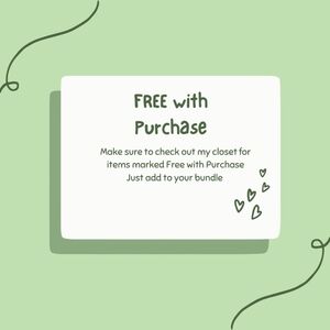 Free with Purchase 🌷